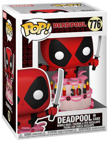 Figurine Funko Pop ! N°776 - Deadpool 30th - Deadpool In Cake